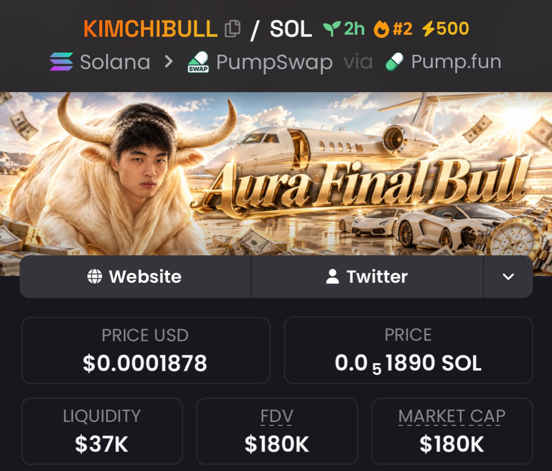 zack_zeus1's tweet photo. Highlighted #KIMCHIBULL at $180k Mcap in my private TG
#CryptoPump #Crypto #Altseason #Solana #AltcoinAlert https://t.co/mAcVAJ3lDP