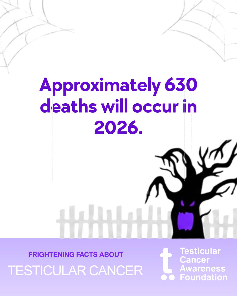 TestesCancer's tweet photo. 👻 Some facts are frightening, but knowledge is powerful!

Testicular cancer can affect males of all ages. Knowing the signs and recognizing changes early matters.

This Halloween, take a moment to learn the facts. 💜

https://t.co/fAh0Cw21A8

#TesticularCancer https://t.co/UCVzfdLmzO