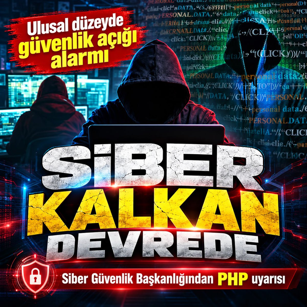 takvim's tweet photo. Siber Güvenlik Başkanlığı duyurdu: PHP altyapısındaki "PHP2Shell" açıkları için ulusal tarama başlatıldı

https://t.co/0XjEPPwDnh https://t.co/kP6XHSGSeT