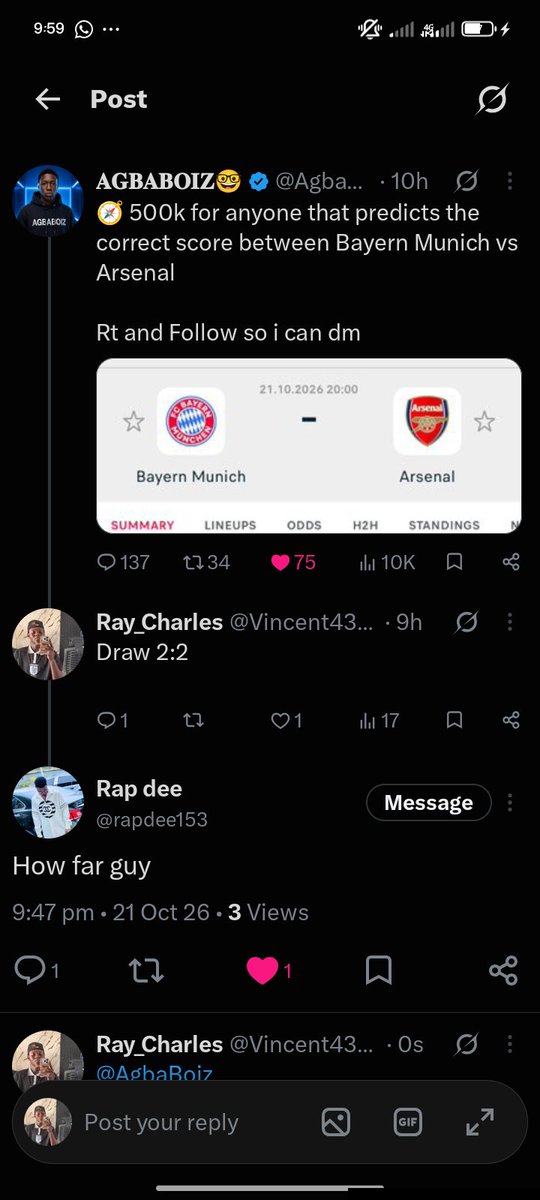 Vincent43338080's tweet photo. @AgbaBoiz Boss I won o https://t.co/GmlNVVhCq8