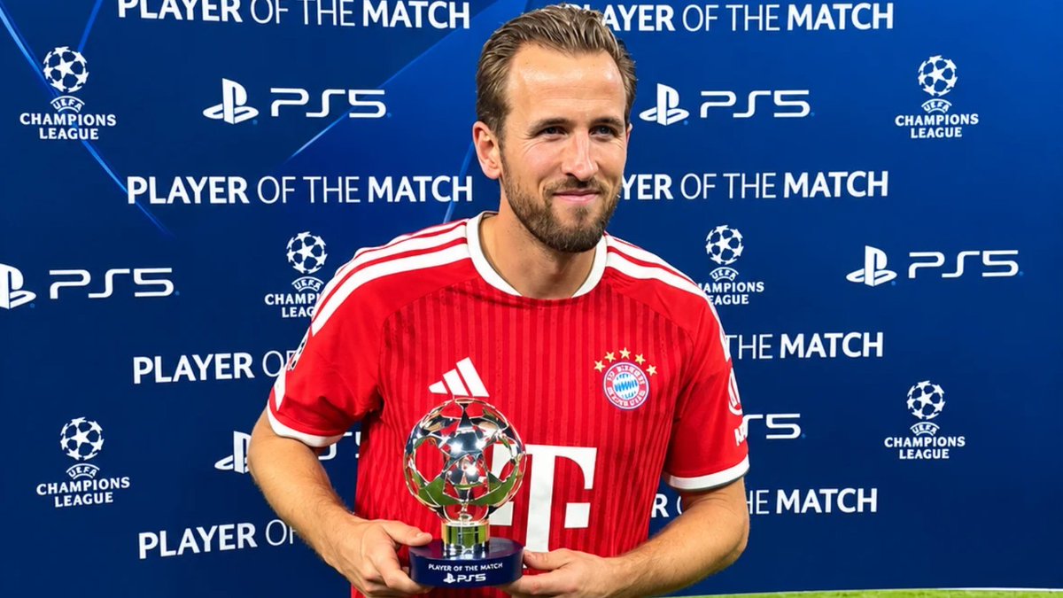 syntaxoscar's tweet photo. HARRY KANE UEFA Man Of The Match.
Harry Kane has now scored in 9 consecutive UEFA Champions League appearances.

Cristiano Ronaldo🐐 holds the record with 11. 

👀👀 

#ChampionsLeague #HarryKane #Ronaldo #FCBayern https://t.co/IFMDhZQjrP
