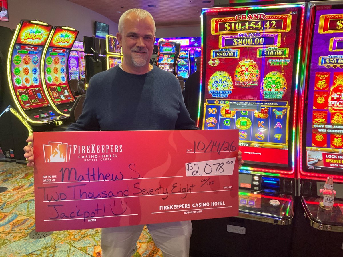 FireKeepers's tweet photo. ⭐⭐ Matthew is a $2,078 #MoneyKeeper ⭐⭐ https://t.co/Mt2SJOxkW5