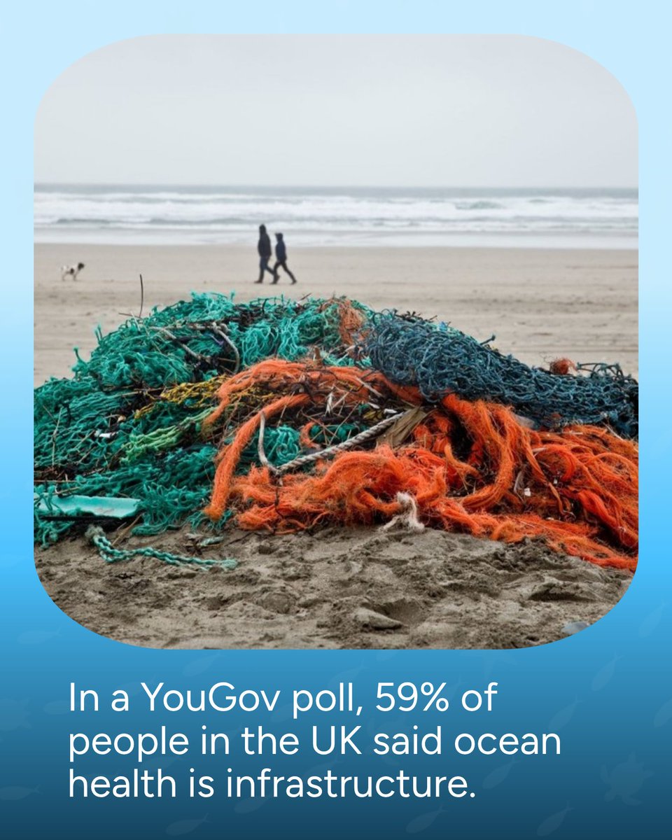 Wave_Browser's tweet photo. A healthy ocean powers far more than we realize, from the food we eat to the energy and jobs coastal communities rely on. That’s why a growing number of people in the UK want it protected like the roads and power grids we count on every day.

New YouGov polling for the Marine Conservation Society shows the public is ready for ocean recovery to become a national priority. The message to decision-makers is clear: protecting the ocean is protecting our future. 🌊

#OceanConservation #OceanHealth #OceanSecurity #OceanNews #WaveBrowser