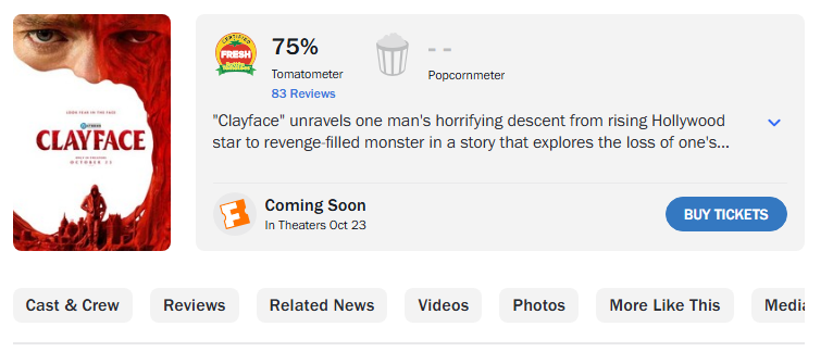 homeofdcu's tweet photo. #Clayface is Certified Fresh on Rotten Tomatoes! https://t.co/uihcGraQwb
