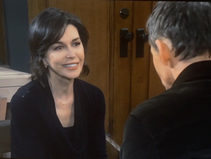STEELK1969's tweet photo. Acknowledging the discomfort therapy unveils, Valentin tells Anna he thinks its purpose is 2 reexamine past damage from a different lens 2 hopefully heal &amp; go on. 
A POSITIVELY BEAMING Anna agrees asking, “When did YOU get so wise⁉️” 🫠🫠🥺🥺😂😂❤️‍🔥❤️‍🔥💓💓#Anna #Valentin #Vanna #GH https://t.co/PC4IuhxV06