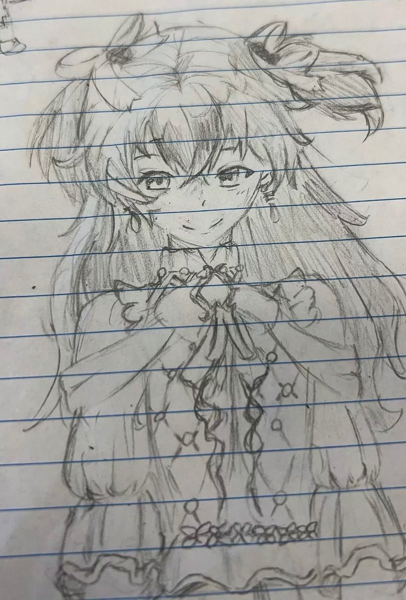 gllovergirlz3m's tweet photo. Pay attention in class and stop drawing? What’s that? Anyways here’s something I drew in class today https://t.co/w6jWmARzgv
