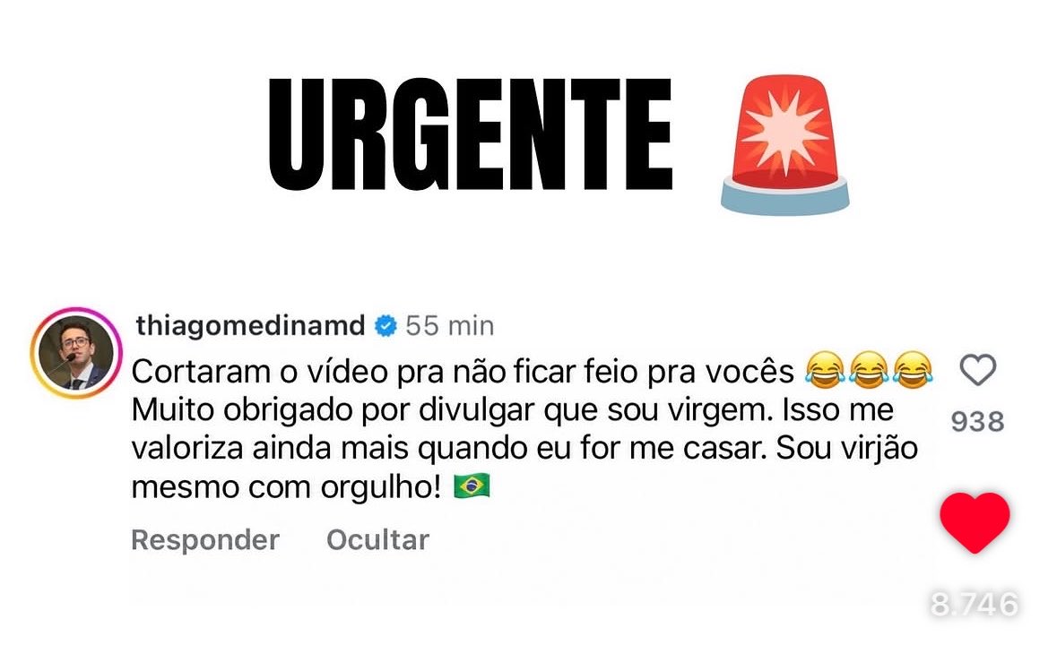sissiamorim's tweet photo. thiago medina a maior prova de que quem não goza gostoso inferniza a vida dos outros https://t.co/zMRNOiRySl