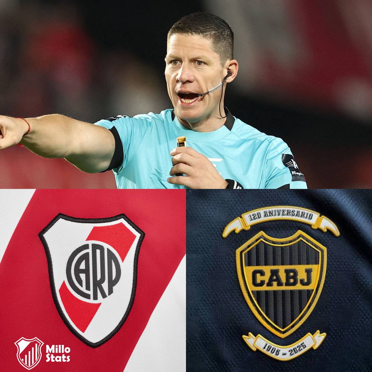 StatsMillo's tweet photo. 🚨⚖️ Nicolás Ramírez suena fuerte para dirigir el Superclásico 🐔

▶️ Nicolás Ramírez y Yael Falcón Pérez son los dos nombres que suenan para dirigir el Superclásico en la Bombonera, aunque en estas horas Ramírez tomó fuerza.

ℹ️ @Sebasrur https://t.co/eRVT5gLEij