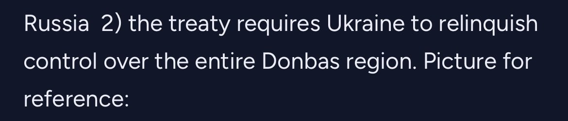 gigantictur's tweet photo. @zagrebbi Makes sense why it’s low , a treaty saying that Ukraine will give up its claim in actual language than saying they won’t actively contest it and will still claim them as occupied but set up a dmv shows why it is such a low chances https://t.co/9QFVX8jwMg