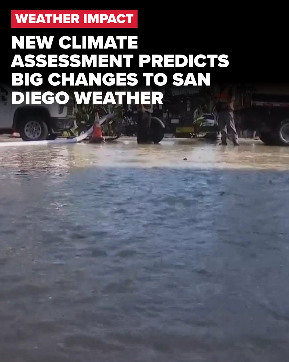 CBS8's tweet photo. The fifth statewide climate change assessment, presented at the Resilient California Summit in Sacramento, predicts increasingly severe climate impacts, including hotter temperatures, more intense rainstorms and rising sea levels.

Learn More Here: https://t.co/ABeKX91NTF https://t.co/S8jkuk5m3q