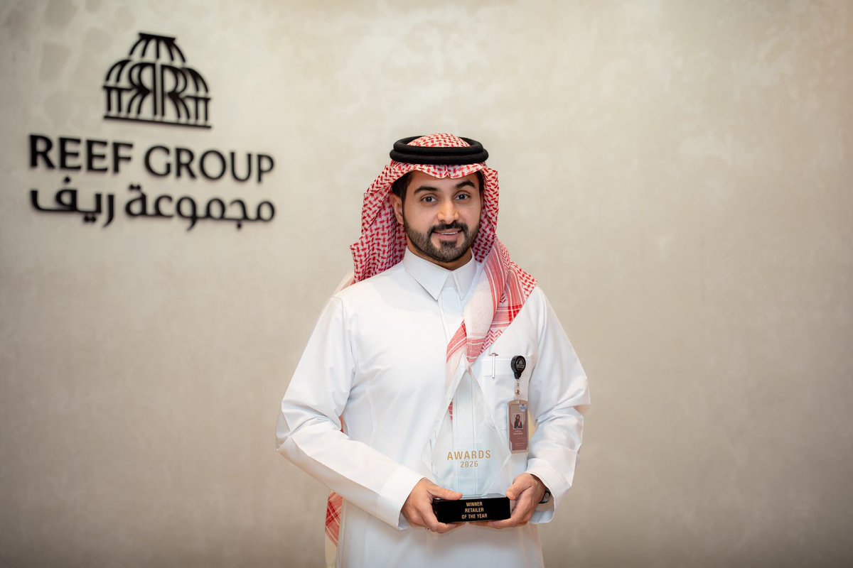 Trend360Mix's tweet photo. إنجاز سعودي بحضور عالمي 🇸🇦🏆

مجموعة ريف تحصد جائزة أفضل شركة تجزئة لعام 2026 على مستوى الشرق الأوسط ضمن جوائز «بيوتي وورلد»، لتواصل تعزيز مكانتها في قطاع العطور والجمال، بشبكة تضم 451 فرعًا في 17 دولة حول العالم.

@reefperfumes https://t.co/E5p43YoKPL