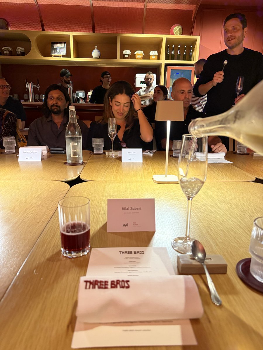 bznotes's tweet photo. This menu, this chef, and this company. Top tier. In Dubai. 

Three Bros. 

Orfali Brothers with Michelin Stars and more! https://t.co/9ASENLDz9l