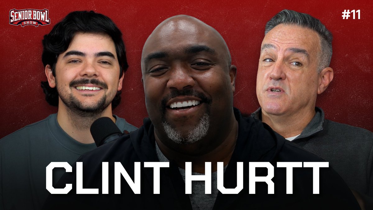 seniorbowl's tweet photo. 🚨 CLINT HURTT JOINS THE SENIOR BOWL SHOW 🚨

🏈 Behind the scenes of Senior Bowl week

🎯 What NFL coaches look for in draft prospects

⭐ Players who stood out in Mobile

🤝 How relationships built during Senior Bowl week can impact draft decisions

➕ And much more

Watch the full episode now ⬇️

https://t.co/QwxhEU5tSM

🎧 Also available on Spotify & Apple Podcasts

#TheDraftStartsInMobile