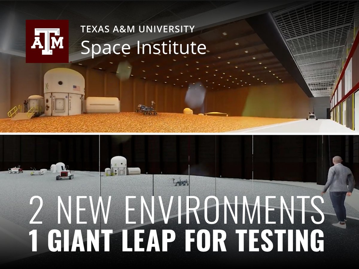 TAMUSpace's tweet photo. What does it take to prepare for the Moon and Mars? A lot of testing.

The Texas A&amp;M Space Institute is being built to expand U.S. surface testing capabilities and help researchers put new technologies to the test. https://t.co/uRvfRi35Ti