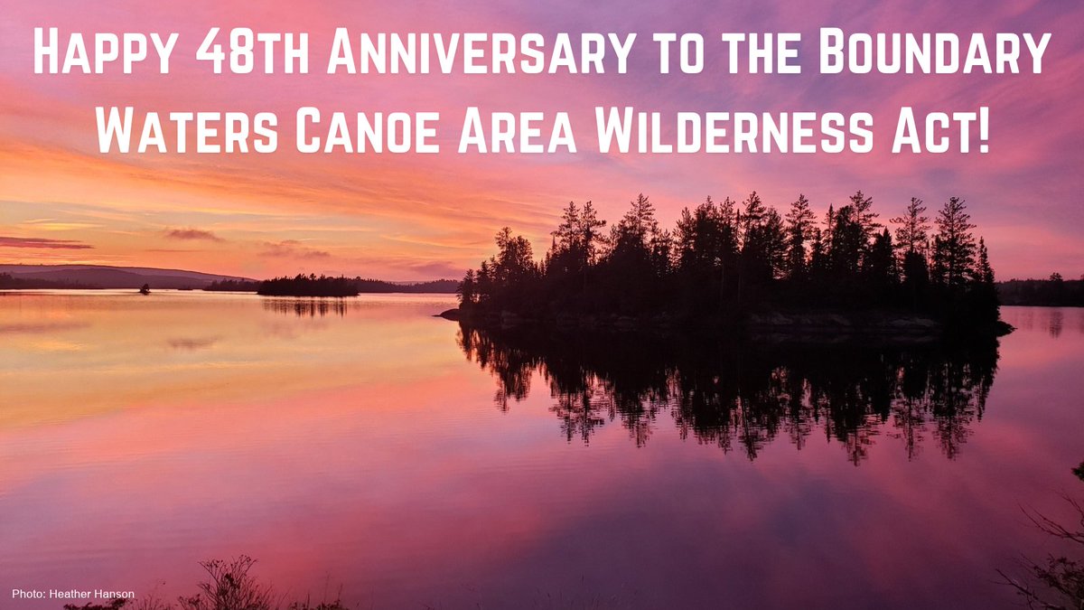 WildernessWatch's tweet photo. On October 21, 1978, President Jimmy Carter signed the 1978 Boundary Waters Canoe Area Wilderness Act, Public Law 95-495, into law!

Our conservation director, Kevin Proescholdt, was a key figure in the passage of the 1978 Act...Thank you, Kevin!

More >>> https://t.co/etVE8PDP1R https://t.co/DkFdwoqKwb