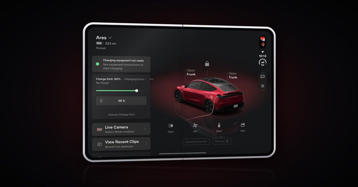 longrangept's tweet photo. Primeiras imagens da app Tesla no iPhone Duo: reflexo, halo de cor e mais espaço 🔗 sabe mais no link dos comentários ⬇️ https://t.co/bsOgO4aeJW