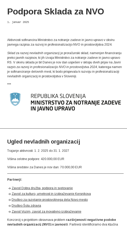 slovenc99's tweet photo. @pa_3_ot142 @danesjenovdan @brutus91101394 @Libertarec To še ni vse. V času vlade Levice, SD, Svobode so nevladnikom dali 420 tisoč eur davkoplačevalskega denarja za "dvig ugleda" nevladnih  organizacij. @danesjenovdan je dobil "zgolj" 70.000 tisoč eur. https://t.co/Lx1JADwfiS