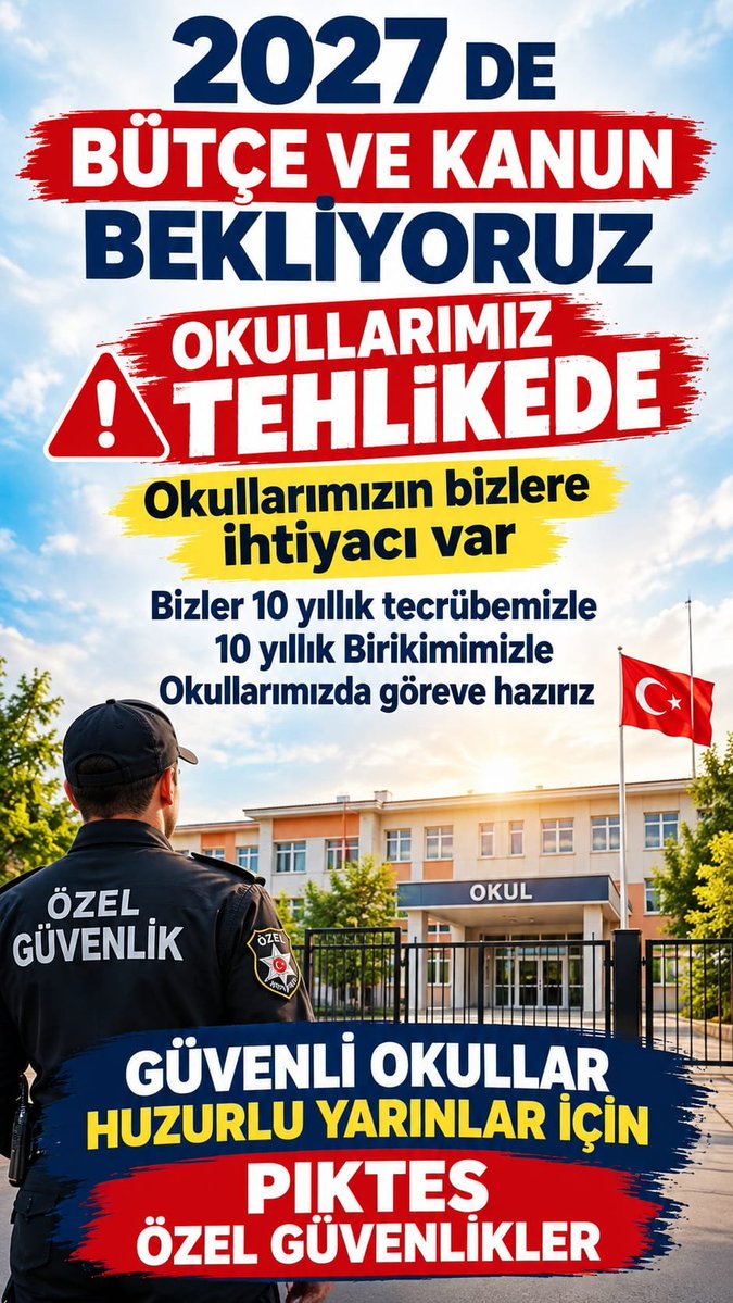 GCetiner17058's tweet photo. @isikhanvedat Sayın Bakanımız

🚨Kanun ve bütçe görüşmelerinde PİKTES Özel Güvenlikler olarak sizlerden müjdeli haberlerinizi bekliyoruz. 🇹🇷

📌10 yıllık emeğimiz, tecrübemiz ve birikimimiz yok sayılmasın!

📌10 yıllık tecrübemiz geleceğe taşınsın https://t.co/J6jsWVFpuz