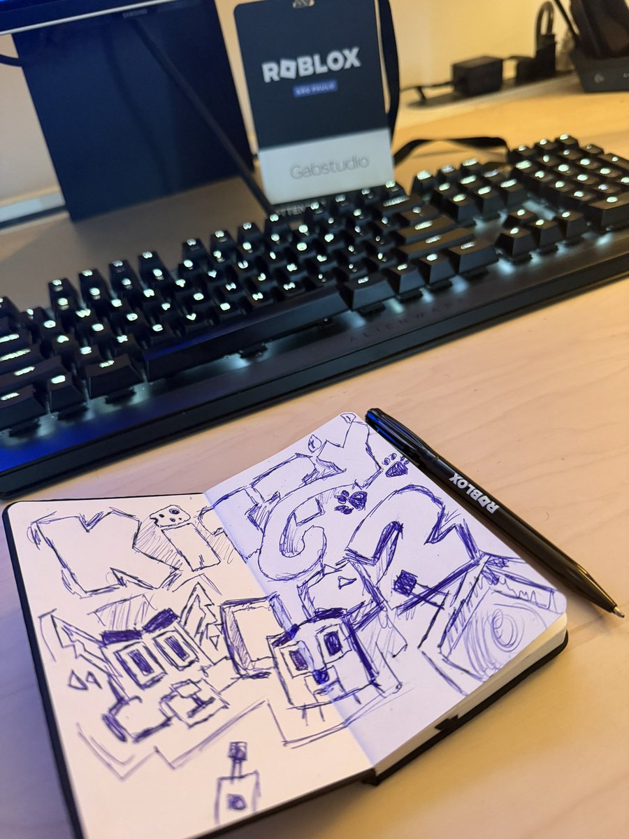 GabStudioRBLX's tweet photo. Back to where it all began🐱

I’ve officially started sketching out ideas for Kitty 2.

A new chapter is taking shape. This is just the beginning. https://t.co/YaBVetvI5c