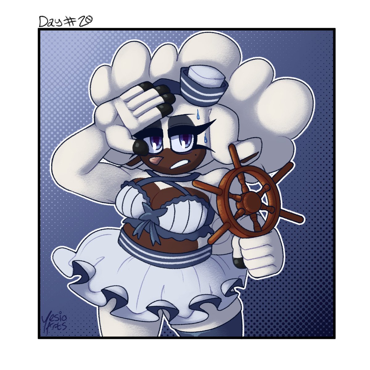 YesioArts's tweet photo. LanOctober Day 20 !!
I did a niche wrestling ref for this one tee hee

Prompts by UnknownSpy / Inkhandprint
#LanOctober #LanolinTheSheep #sonicfanart https://t.co/DkkHZ6eB9t