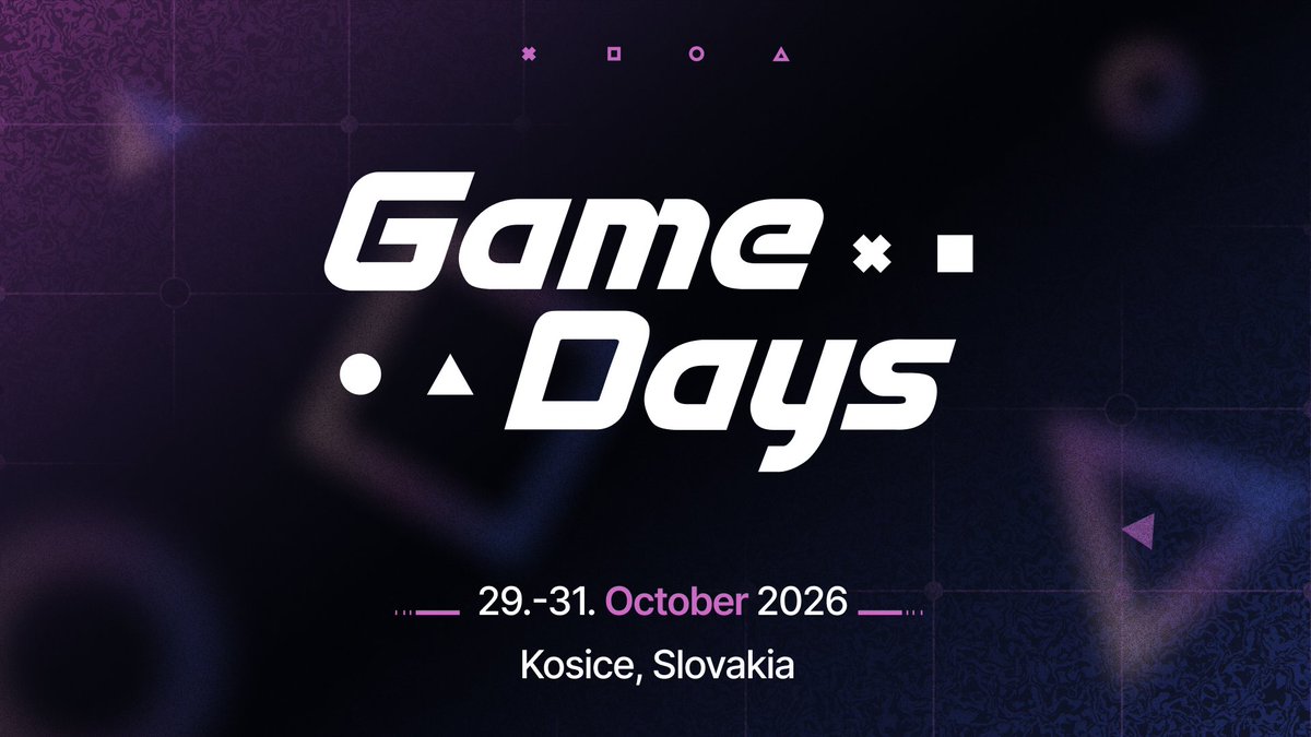 GameConfGuide's tweet photo. Partner of the Month 

Looking to connect with the CEE games industry?

Game Days 2026 brings developers, publishers, investors and studios together in Košice, Slovakia, for talks, networking, workshops and a showcase of regional and indie projects.

https://t.co/gDG19hqjuE https://t.co/49bLFV3Ri9