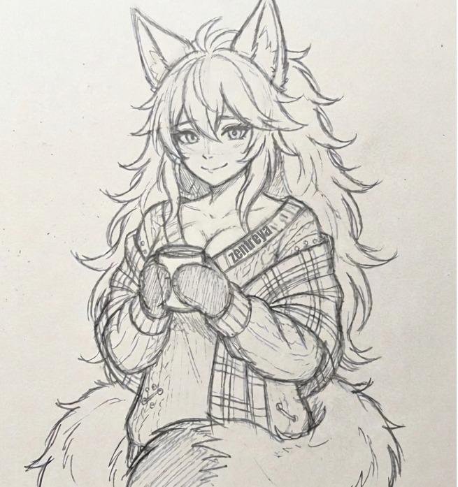 nakiri_aumi's tweet photo. Zentraya is ready for winter 🦊❄️

#zentreart #wip https://t.co/9vBXJBm8wt