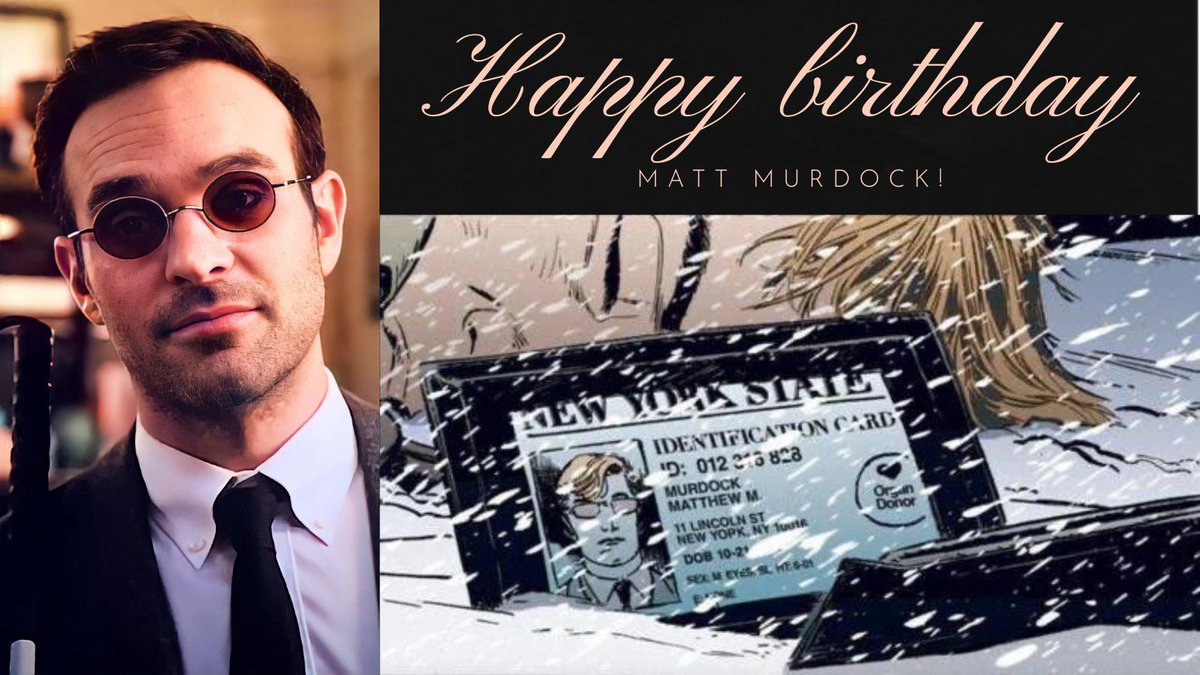 Kristina4109's tweet photo. Happy birthday, Matt!

#Daredevil #WorthTheWait #CharlieCox https://t.co/fqWEeFLDOD