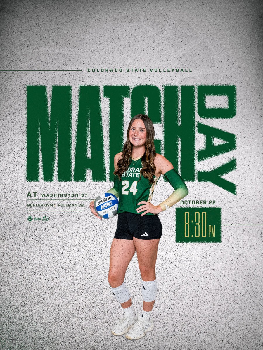 CSUVolleyball's tweet photo. Match Day in Pullman! 💪

🆚 Washington State
📍 Pullman, WA
⏰ 8:30 PM MT
🖥️ https://t.co/6RQJeNuLoM
📈 https://t.co/71e3RDgihP https://t.co/an3JqlegHx