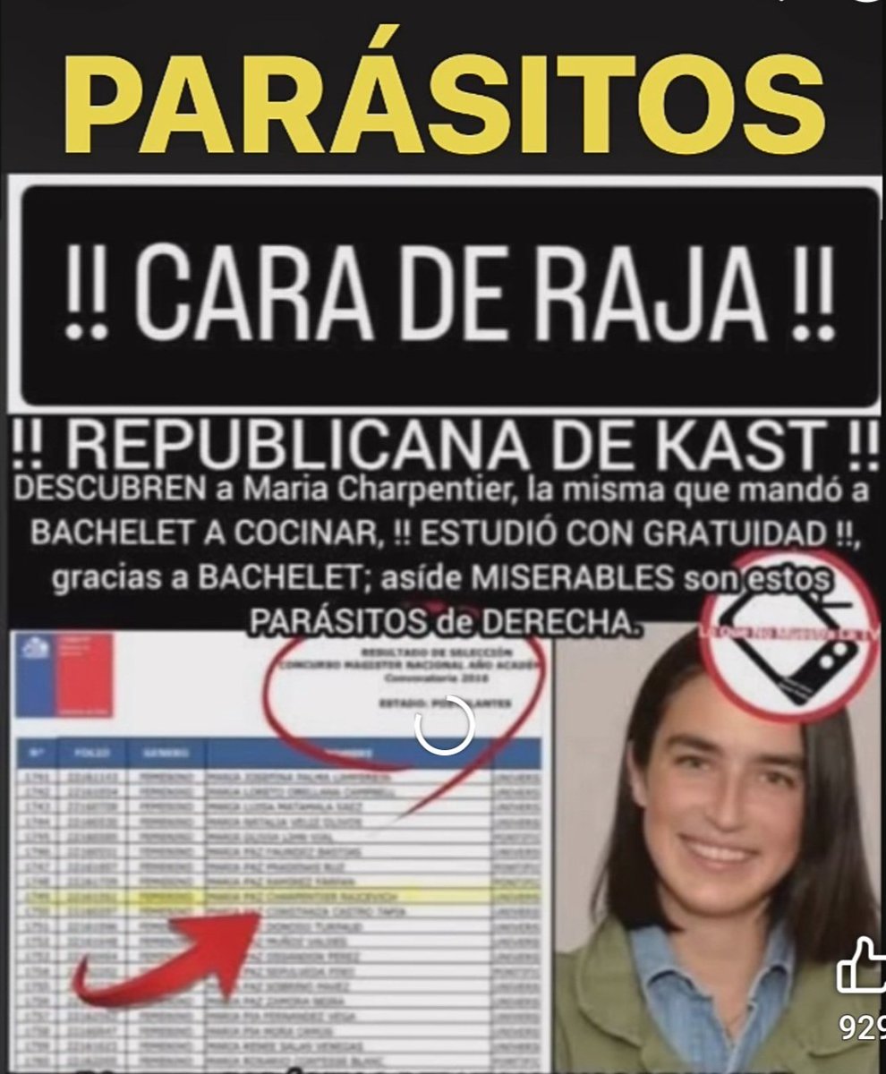 alvaroh15166613's tweet photo. @paz_charpentier @GonzaloArenasH Estudiando sin pagar, como fue que dijiste. Los comunistas quieren todo gratis...sinverguenza. https://t.co/LmyU11GZm7