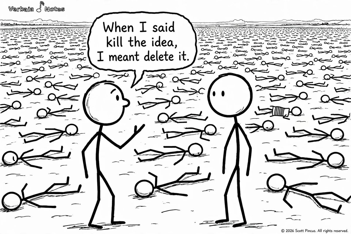 spincus22's tweet photo. When I said kill the idea, I meant delete it. https://t.co/wcvDXERxHM