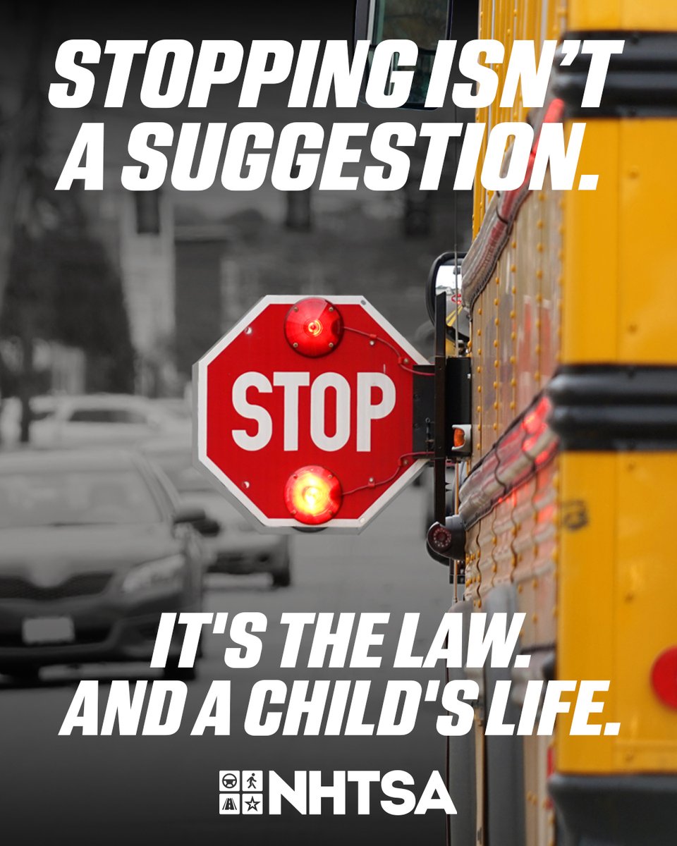 SouthernTechOK's tweet photo. In honor of National School Bus Safety Week, Oct. 19-23, SouthernTech wants to remind you that a school bus with its stop arm out and flashing lights means STOP — kids are crossing! Thank you to all of the SouthernTech bus drivers who transport our students safely every day. https://t.co/Thy6h4ndF7