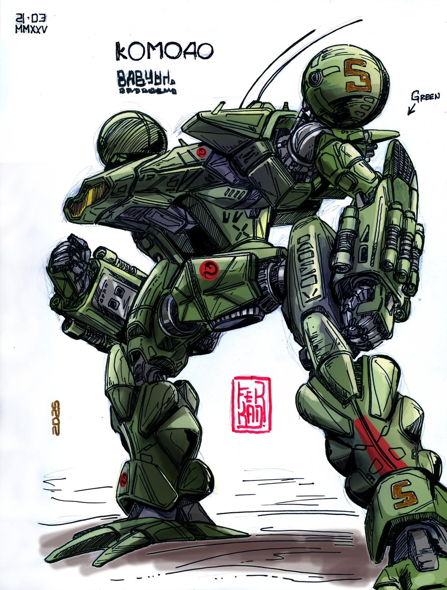 f3rkad's tweet photo. My first 3D model STL (based on my concept illustration of the Komodo), will be available on Patreon (master tier) next weekend.  
https://t.co/wex522ZnGg

#battletech #ferkad #mecha #stl https://t.co/B2vntclZK9