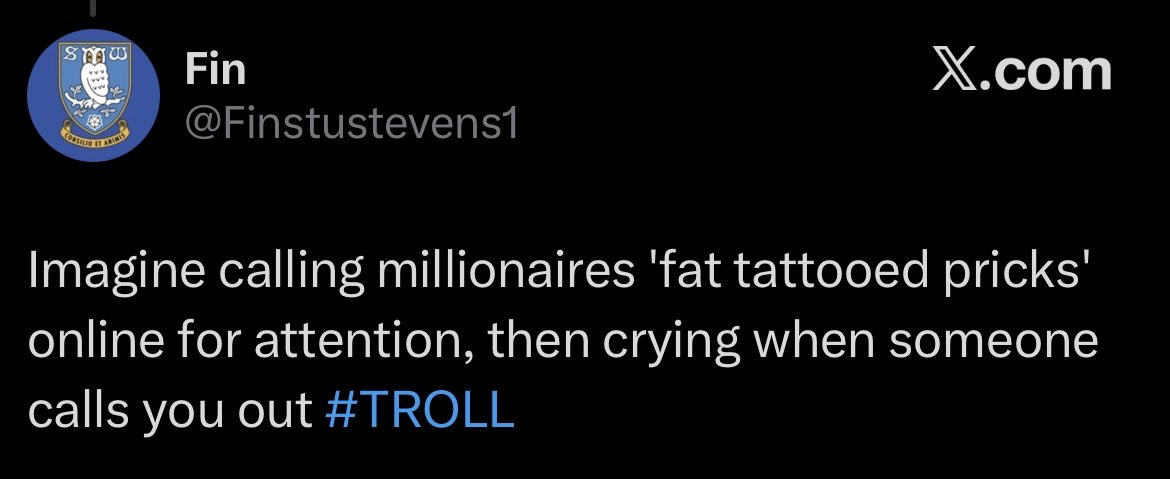 GraphStreams's tweet photo. @Finstustevens1 @tommytntfury Imagine being 57 years of age using twitter and still don’t know what the fuck you are talking about🤣🤣🤣 I quoted what Tommy said you stupid old cunt. What an absolute spastic 😭😭😭😭 https://t.co/akUwMAk4EX