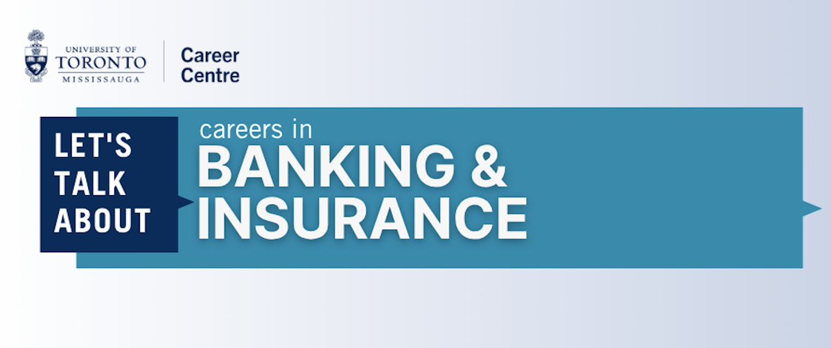 UTM's tweet photo. Oct. 22 | Let's Talk About: Careers in banking &amp; insurance

Join the #UTM Career Centre for an engaging evening of discussion with top professionals, plus valuable insights for your career development &amp; more.

More info ➡️  https://t.co/GPme8MgThE https://t.co/hFLzbfpWw6