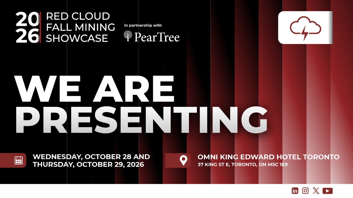 LtdPanoro's tweet photo. Hear Panoro Minerals CEO Luquman Shaheen at @RedCloudFS's Fall Mining Showcase 2026 on Oct 29 at 2:00 PM for an update on Cotabambas and its path toward future economic studies.

Reserve your spot: https://t.co/HhFnbBEDfP

$PML.CA $PML.V $POROF https://t.co/pYUXQlr8vS