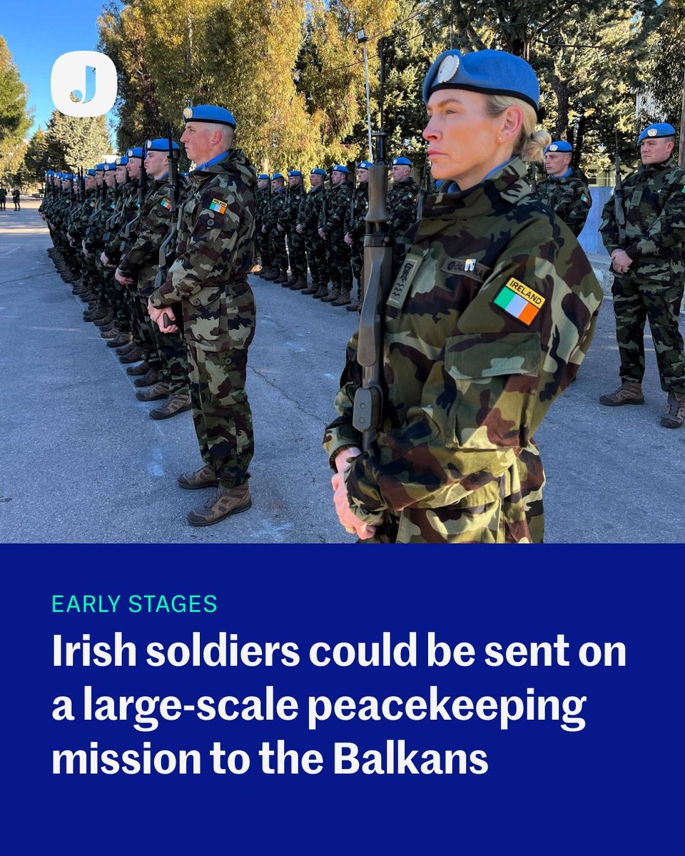 thejournal_ie's tweet photo. EXCLUSIVE: An examination is underway to prepare for the possible deployment of close to 100 Irish soldiers on a peacekeeping mission to the Balkans, The Journal has learned. https://t.co/BVsM0D9jvH