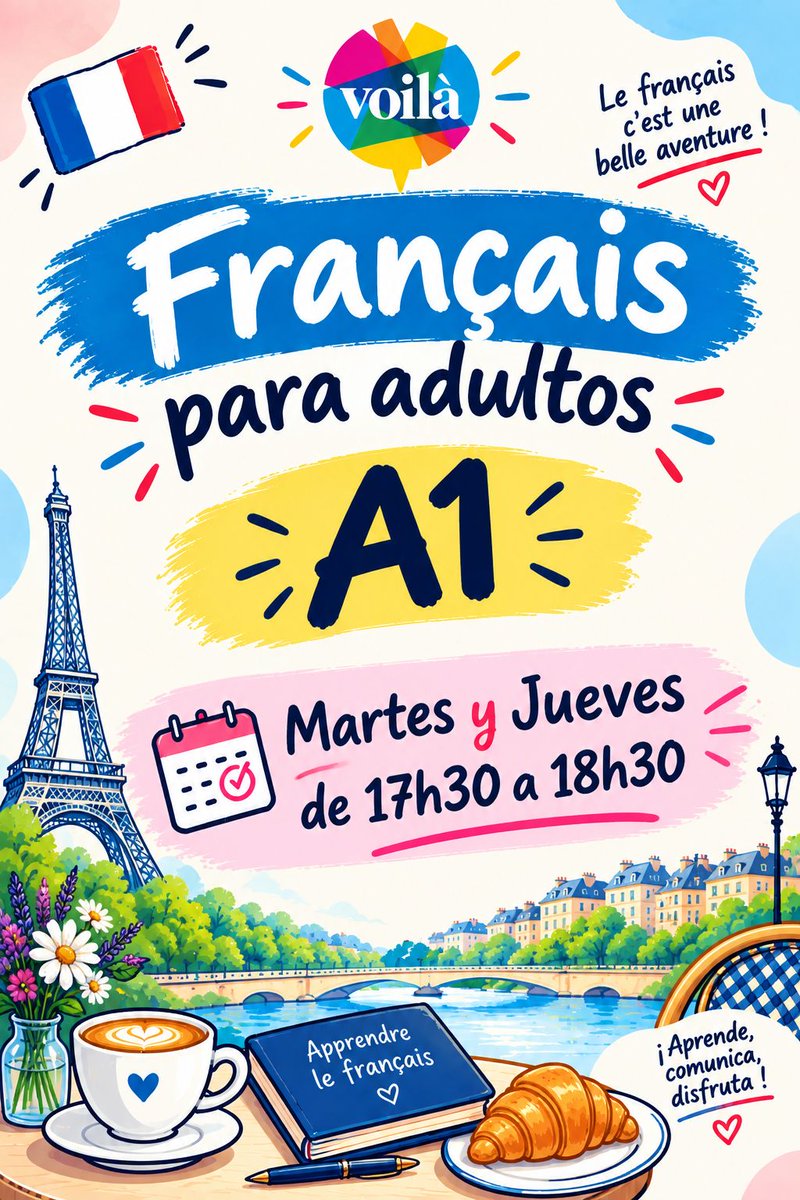 voilacademia's tweet photo. Daremos comienzo a nuevos grupos... ¿Te atreves a comenzar con un nuevo idioma? ¿Estas listo para la aventura? ¡No dudes en buscarnos! Tendremos plazas limitas...¡No te quedes sin la tuya! 😱📚✍
#NuevasMetas #SéDiferente #AprendeVoilà
#CualquierExcusaEsBuenaParaAprenderFrancés https://t.co/kpEDj5QC64