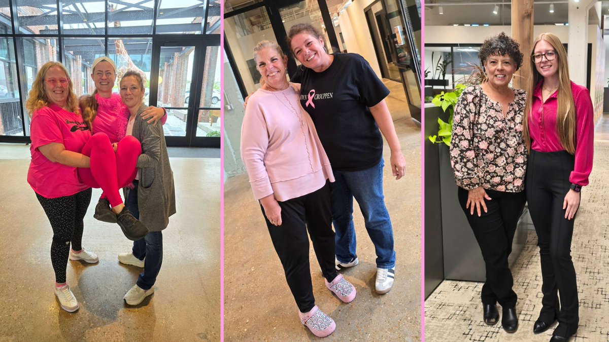 GetBC's tweet photo. On Wednesdays, we wear PINK! 💕🎀

Our B&amp;C team understood the assignment! From the office to our remote workspaces, we went pink for Breast Cancer Awareness Month to show support for everyone impacted by breast cancer. 💗

#BreastCancerAwareness #PinkOut https://t.co/TnglbWHQJz