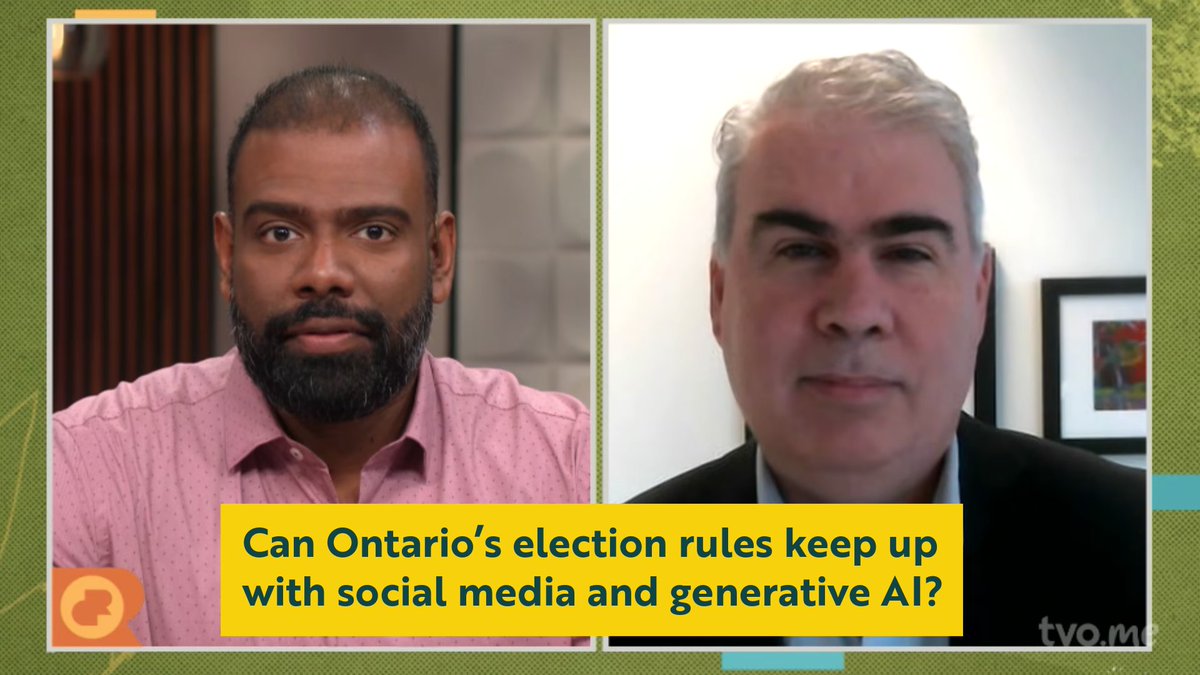 AMOPolicy's tweet photo. Can Ontario's election rules keep up with social media and generative AI?

AMO President Riley Brockington joined @JeyanTVO on @therundowntvo to discuss the challenges facing municipal elections.

https://t.co/3MkvGgsUV0 https://t.co/EvxI3mrtUn