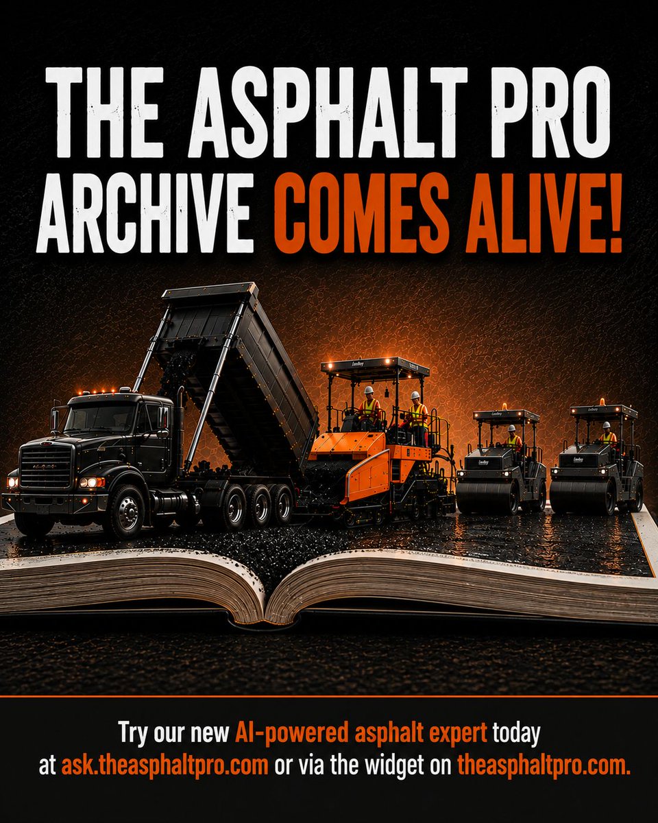 AsphaltPro's tweet photo. The Asphalt Pro's archives just got a whole lot easier to navigate.
Meet The Pro, our new AI-powered asphalt expert built on nearly 20 years of vetted industry content.
Try it out: https://t.co/KWHLaAjsFh
#AsphaltPro #ThePro #AsphaltIndustry #AsphaltPaving https://t.co/k7sJHhX0IN