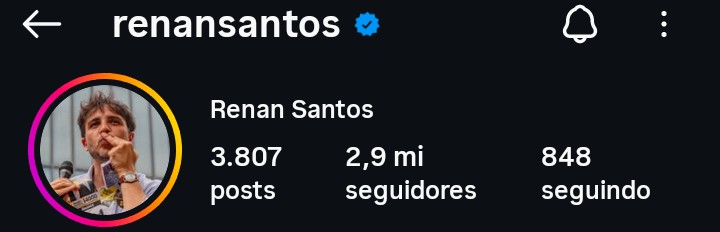 GolbertoLz's tweet photo. Oxi, por que o Renan Santos tirou o MBL no final do nome? 🤨 https://t.co/QWvOr4bHbA