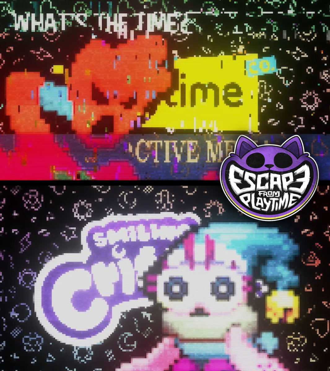 Fantime_Horror's tweet photo. 🚨 NEW Poppy Playtime CHARACTERS

Here are new Poppy Playtime characters that we see in the "CritterCabinet" VHS, in Escape from Playtime.

Maybe they'll be in Chapter 6? Maybe only in EFP? What do you think? 👇 https://t.co/jLchoQjAt6