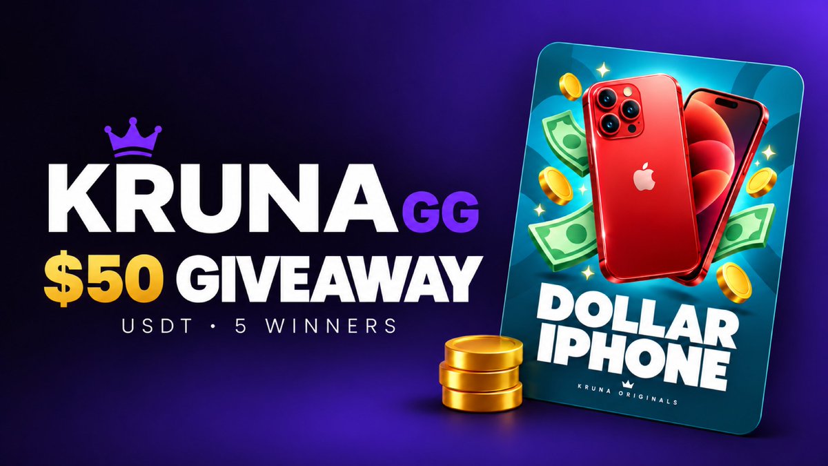 KrunaGG's tweet photo. 🚨 $50 USDT GIVEAWAY 🚨

5 winners get $10 USDT each.

To enter:
✅ Follow @KrunaGG
✅ Like + RT
✅ Reply with your KRUNA username

Rolled Sunday 👑 https://t.co/jLRJrPmnF8