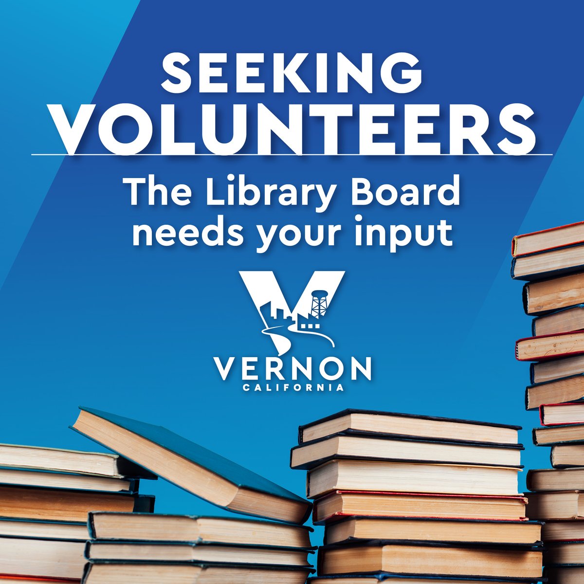 city_of_vernon's tweet photo. We're looking for one Vernon resident to serve on a one-year, volunteer Library Board Ad-Hoc Committee to help shape future library programs and activities for our community. 📷 Apply by October 30th at: https://t.co/cvqlJ2eVMM
#CityofVernonCA #LibraryPrograms #VernonProud https://t.co/UUoT0HNxJJ