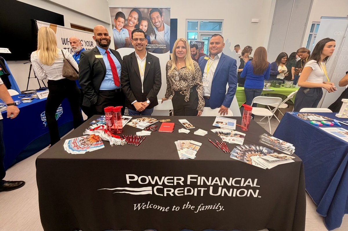 PowerFiCU's tweet photo. We're here at ExpoMiami 2026! Stop by the Power Financial Credit Union table &amp; discover how we can help power your financial future! 
📅 Today, October 21, 2026
⏰ 12:00 – 5:00 PM
📍 Doral Central Park – 3005 NW 92nd Avenue, Doral, FL
✅ FREE Admission
@doralchamber @Cityofdoral https://t.co/okLSENcsWd