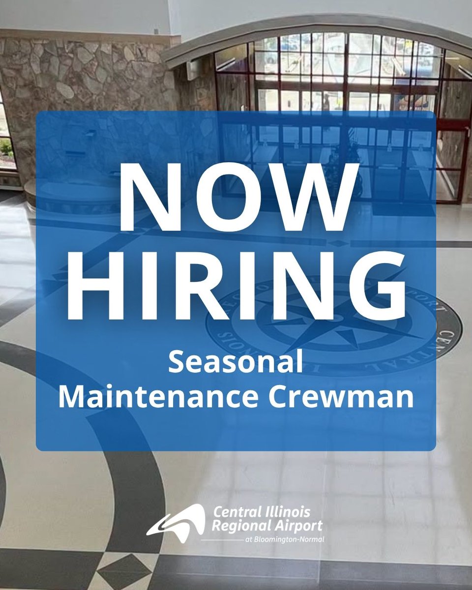 FlyCIRA's tweet photo. We're looking for a Seasonal Maintenance Crewman to help keep #FlyCIRA running smoothly this winter! ❄️

Know someone who might be a great fit? Help us spread the word! 🙌

🔗 View the full job posting and application details: https://t.co/5tyVUWHq5H

#NowHiring #AirportJobs https://t.co/PJe51q6URR