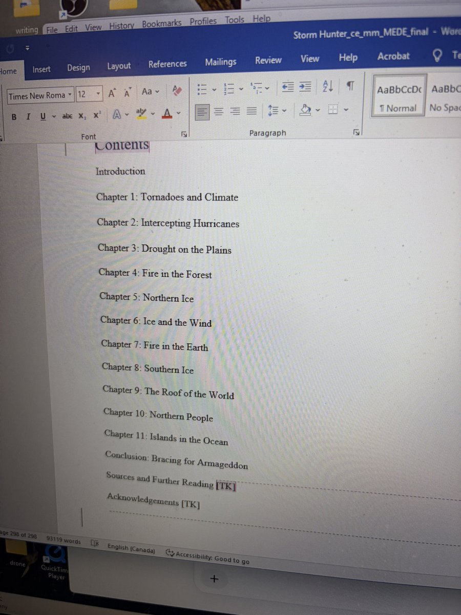 StormhunterTWN's tweet photo. Whoa. A milestone reached. Final edits on the book are done. Just some cleanups and an acknowledgment section and it all goes to my publisher. Whoooooo! April 20 is the launch date! Eeeeeeep. @ecwpress @weathernetwork https://t.co/XoU6Y2xRqt
