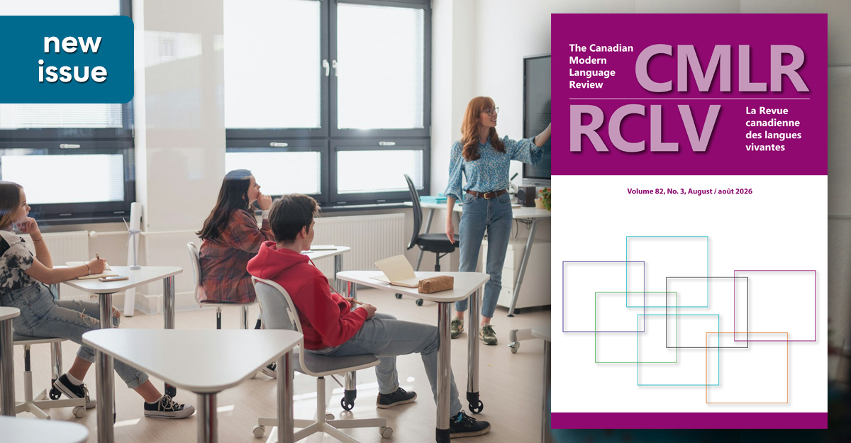 utpjournals's tweet photo. Learn how teachers prosodically approach designedly incomplete utterances to elicit co-completions in #Mandarin as a second language classrooms in this issue of the Canadian Modern Language Review (#CMLR) 82.3: https://t.co/utY43TupMW 
@UAlberta #LanguageLearning #Teacher #SLA https://t.co/9KtAfak3Lv