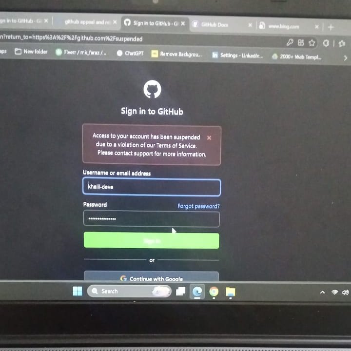 Khalil123dev's tweet photo. After 3 years of building full-stack apps and personal products, my GitHub account is suspended. I've contacted support, but it's still unresolved.
Developers, back up your repositories and personal projects. Never rely on a single platform!
#GitHub #WebDevelopment #founders https://t.co/Gbta55rsIB