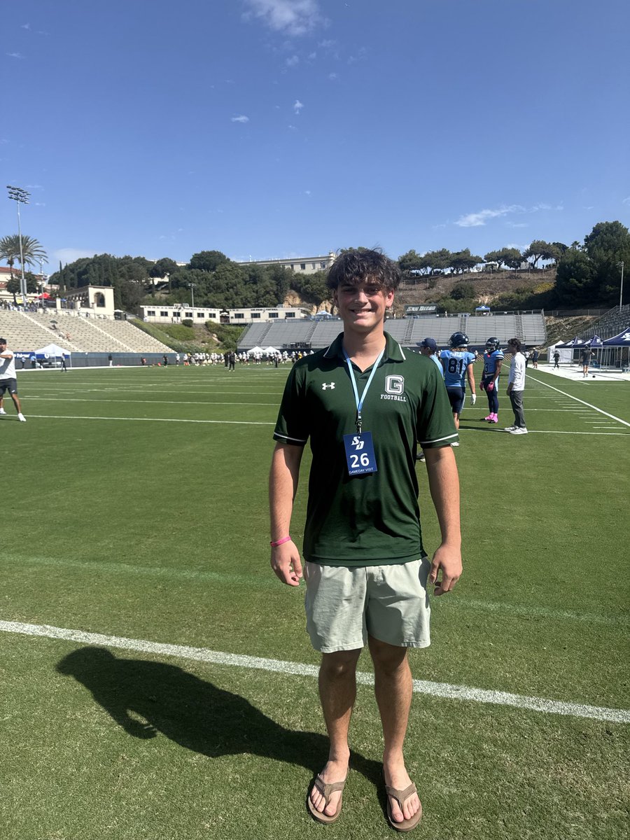 cooperwerdel5's tweet photo. I had a great time at USD Saturday, for homecoming. I was down for retreat this summer and think it’s an amazing place. Thank you to all the coaches and staff for all the work they put in. Congratulations on the win! It was great to see Garces graduates on the team. 
@HC_Carter1 @madbacker56 @USDFootball
